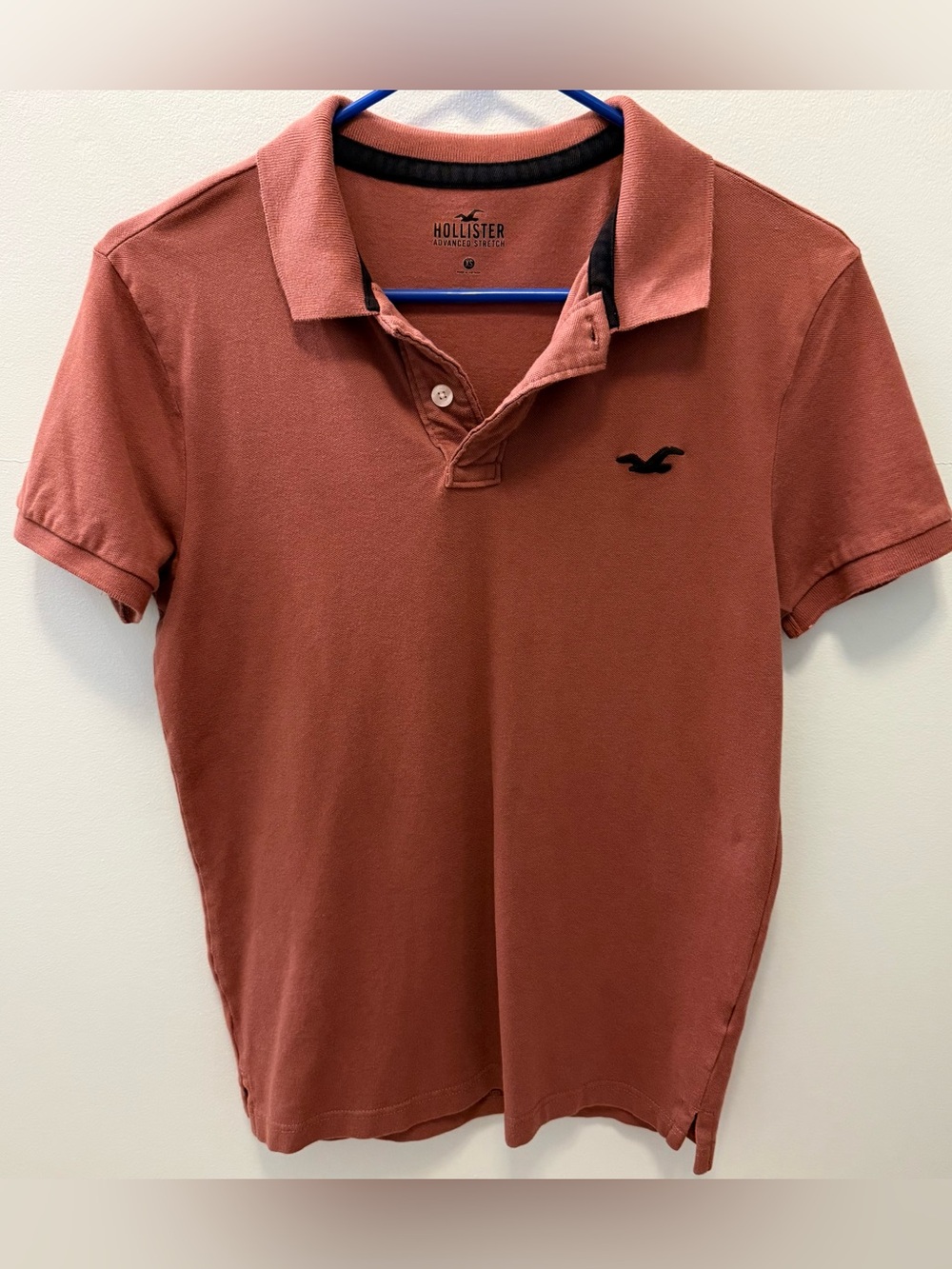 Hollister Men's Terracotta Polo Shirt
